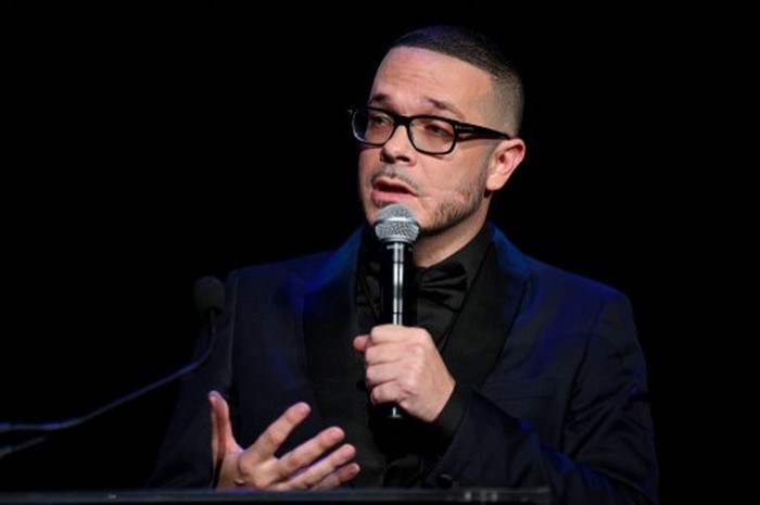 NEW YORK, NEW YORK - SEPTEMBER 12: Shaun King accepts an award onstage during Rihanna's 5th Annual Diamond Ball Benefitting The Clara Lionel Foundation at Cipriani Wall Street on September 12, 2019 in New York City.   Dave Kotinsky/Getty Images for Diamond Ball/AFP (Photo by Dave Kotinsky / GETTY IMAGES NORTH AMERICA / Getty Images via AFP)