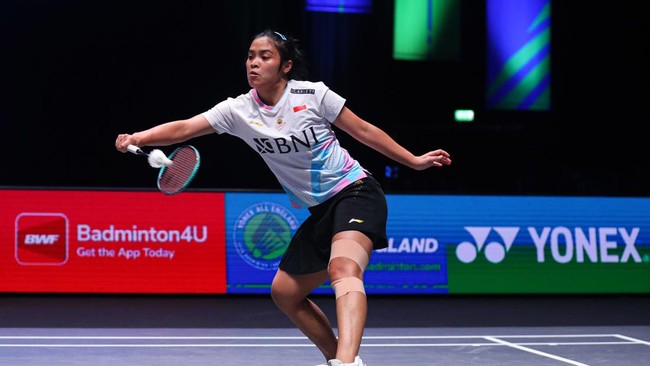Gregoria Mariska Tunjung tampil impresif dengan lolos ke babak 16 besar BAC 2024 usai kalahkan Natsuki Nidaira, Rabu (10/4).