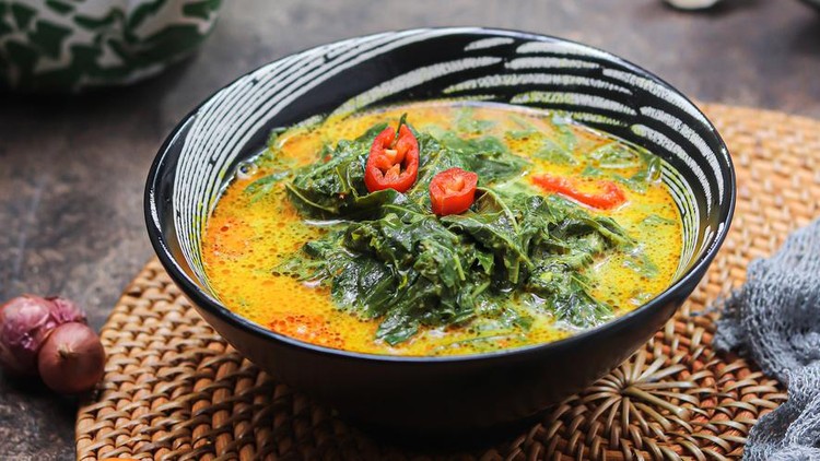 Ilustrasi sayur daun singkong