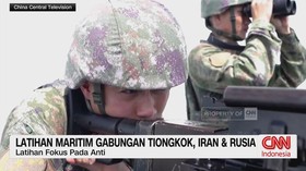 VIDEO: Latihan Militer Gabungan Tiongkok, Iran, & Rusia