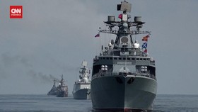 VIDEO: Momen China, Iran Dan Rusia Gelar Latihan Perang Di Laut