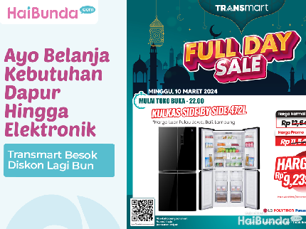 Transmart Besok Diskon Lagi Bun, Ayo Belanja Kebutuhan Dapur hingga Elektronik