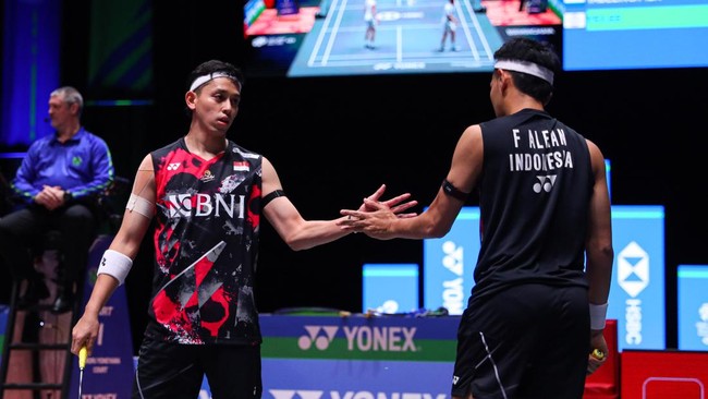 Berikut rekor pertemuan Fajar/Rian dengan calon lawan di grup C nomor ganda putra Olimpiade Paris 2024.