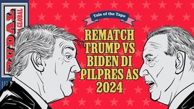 RUDAL: Tale of the Tape Rematch Trump vs Biden di Pilpres AS 2024
