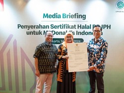 McDonalds Indonesia Raih Sertifikat Halal Sepanjang Masa dari BPJPH