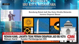 VIDEO: Ridwan Kamil: Jakarta Tidak Pernah Disiapkan Jadi Ibu Kota