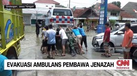 VIDEO: Evakuasi Ambulans Pembawa Jenazah