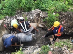 Distribusi Air ke Denpasar-Gianyar Terdampak Pipa SPAM yang Meledak