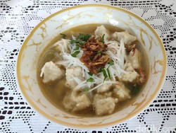 Cara Buat Tekwan Bahan Ikan Parang-parang dengan Kuah Udang