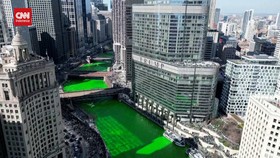 VIDEO: Tradisi Tahunan St. Patrick, Sungai Chicago AS Jadi Hijau
