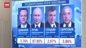 VIDEO: Vladimir Putin Menang Telak di Pilpres Rusia, Raih 87,97% Suara