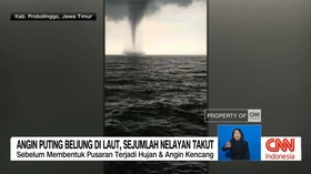 VIDEO: Angin Puting Beliung Di Laut, Sejumlah Nelayan Takut