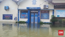 Kantor Polisi Demak Kebanjiran, Pelayanan SIM Ditutup
