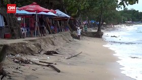 VIDEO: Melihat Kondisi Pantai Kuta Akibat Abrasi Parah