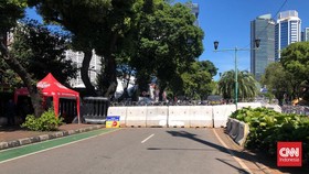 Jalan Depan Kantor KPU Ditutup Jelang Pengumuman Pemenang Pilpres 2024