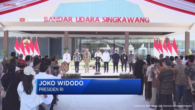 Jokowi Resmikan Bandara Singkawang Rp427 M, Ucap Terima Kasih ke Aguan