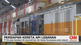VIDEO: Persiapan Kereta Api Lebaran