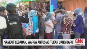 VIDEO: Sambut Lebaran, Warga Antusias Tukar Uang Baru
