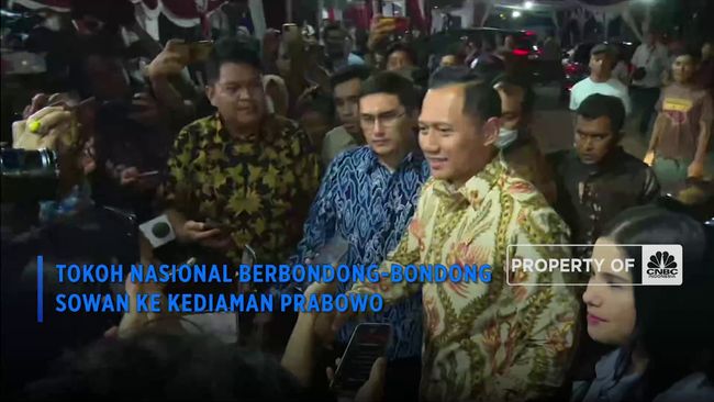 Tokoh Nasional Berbondong-bondong Sowan ke Kediaman Prabowo