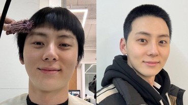 Gaya Hwang Min Hyun Jalani Wamil Hari Ini