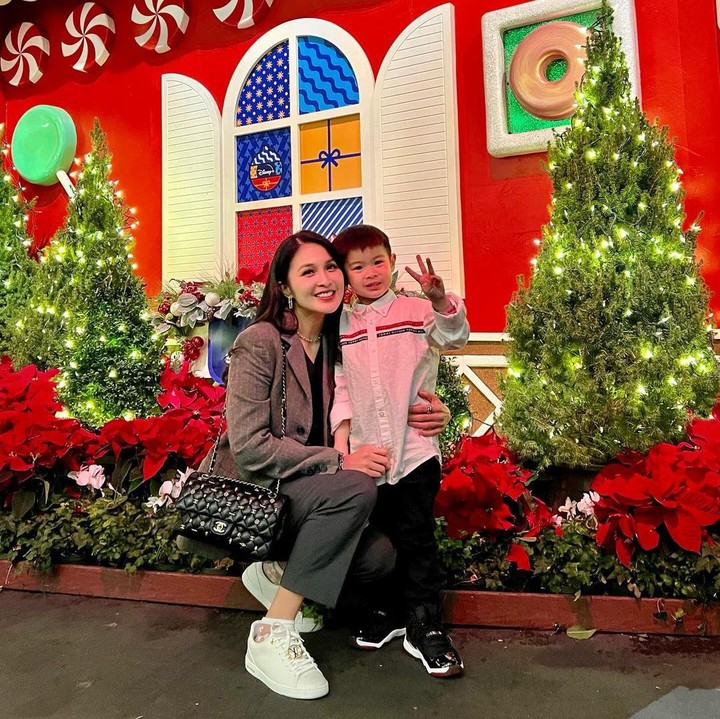 <p>Putra pertamanya yang diberi nama Raphael Moeis lahir pada 31 Desember 2017. Sementara itu, putra keduanya yang bernama Mikhael Moeis lahir pada September 2019. (Foto: Instagram: @sandradewi88)</p>