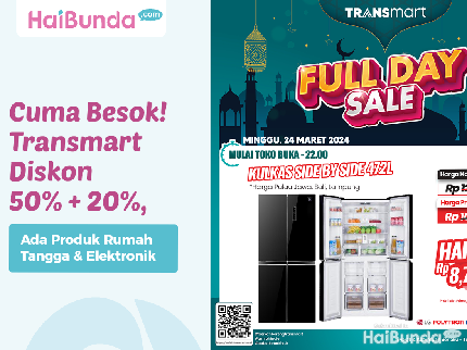 Cuma Besok! Transmart Diskon 50% + 20%, Ada Produk Rumah Tangga & Elektronik