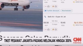 VIDEO: Tiket Pesawat Jakarta-Padang Melonjak Hingga 300%