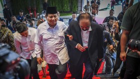 FOTO: Pertemuan Surya Paloh dan Prabowo di NasDem Tower