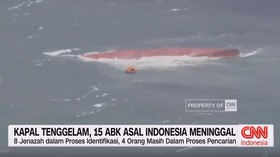 VIDEO: Kapal Tenggelam, 15 ABK Asal Indonesia Meninggal