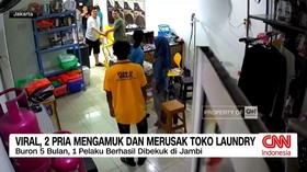 Viral, 2 Pria Mengamuk Dan Merusak Toko Laundry