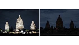 FOTO: Gelap Gulita Indonesia Peringati Earth Hour