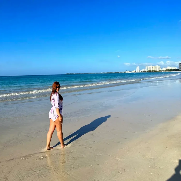 Kristel Candelario saat liburan dan meninggalkan putrinya seorang diri di rumah