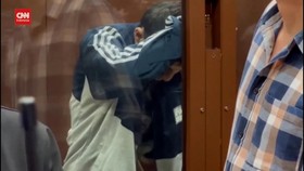 VIDEO: Pra-Sidang 4 Tersangka Penembakan Massal di Moskow