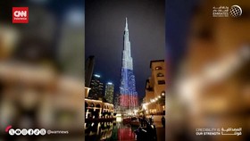 VIDEO: Duka Penembakan Moskow, Burj Khalifa Berwarna Bendera Rusia