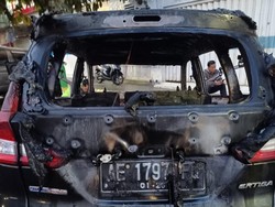 Ertiga Disewa Santri Ponpes Temboro Ludes Terbakar di Madiun, Sopir Kabur