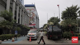 FOTO: Rantis Siaga di DepanMK Jelang Sidang Perdana PHPU Pilpres 2024