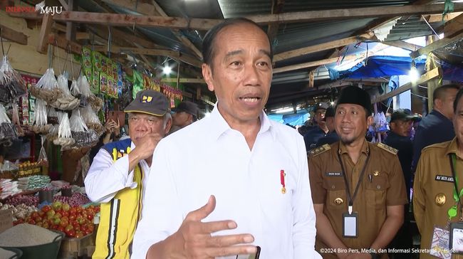 Jokowi Blusukan ke Pasar, Bawang Putih Mahal Tembus Rp 60.000