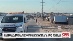 VIDEO: Warga Gaza Tanggapi Resolusi Gencatan Senjata Disahkan