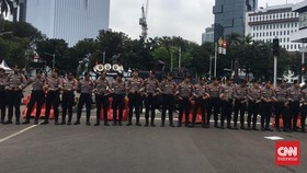 Antisipasi Demo, Polisi Tutup Jalan Medan Merdeka Barat Jakpus