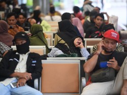 Suasana Stasiun Pasar Senen H-9 Lebaran