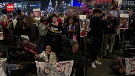 VIDEO: Keluarga Sandera Demo Salahkan Netanyahu Perburuk Situasi
