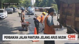 Perbaikan Jalan Pantura Jelang Arus Mudik