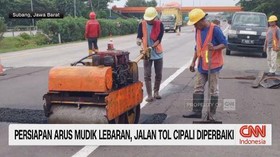VIDEO: Persiapan Arus Mudik Lebaran, Jalan Tol Cipali Diperbaiki