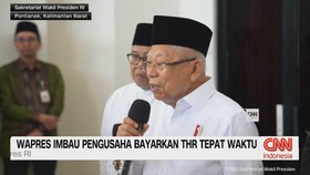 VIDEO: Wapres Imbau Pengusaha Bayarkan THR Tepat Waktu