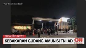 VIDEO: Warga Di Sekitar Gudang TNI Yang Terbakar Sudah Dievakuasi