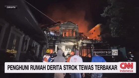 VIDEO: Penghuni Rumah Derita Strok Tewas Terbakar