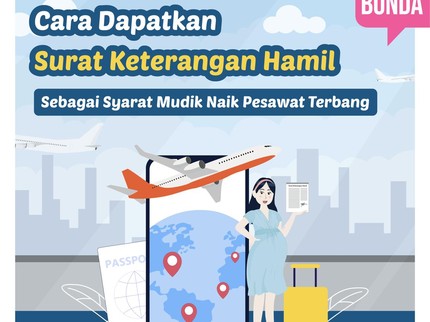 Cara Dapatkan Surat Keterangan Hamil sebagai Syarat Mudik Naik Pesawat Terbang