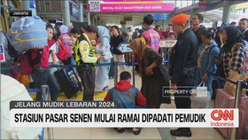 Stasiun Senen Jakarta Mulai Ramai Pemudik