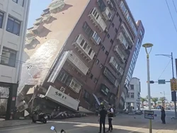 Gedung di Taiwan Roboh Usai Gempa M 7,5, Layanan Kereta Api Disetop