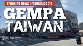 VIDEO: Gempa Magnitudo 7,4 Guncang Taiwan, Jepang Peringatkan Tsunami